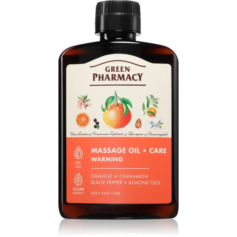 Green Pharmacy Essential oils of Orange Massage Oil melegítő masszázsolaj 200 ml