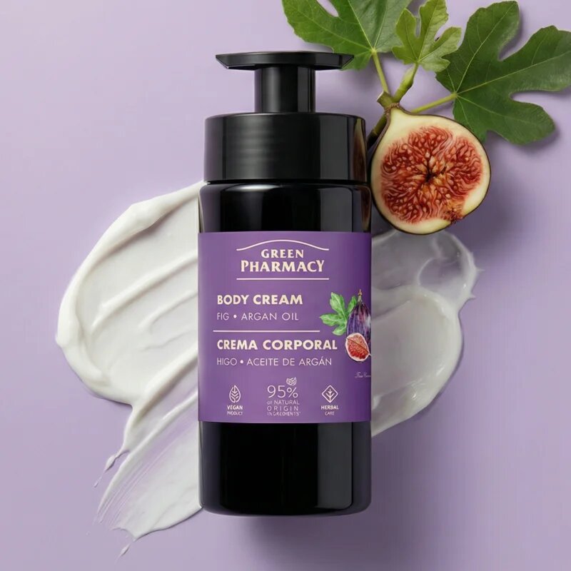 Green Pharmacy Fig & Argan Oil testápoló krém 739 ml