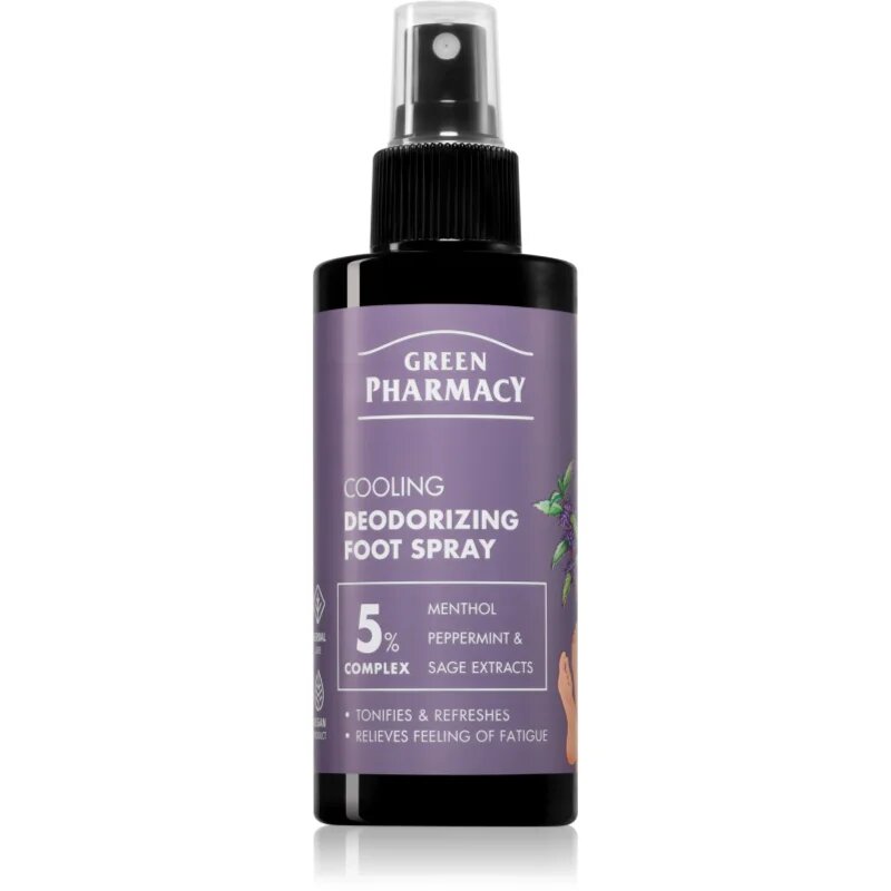 Green Pharmacy Foot Care Cooling Deodorizing Foot Spray dezodor lábfejre 150 ml