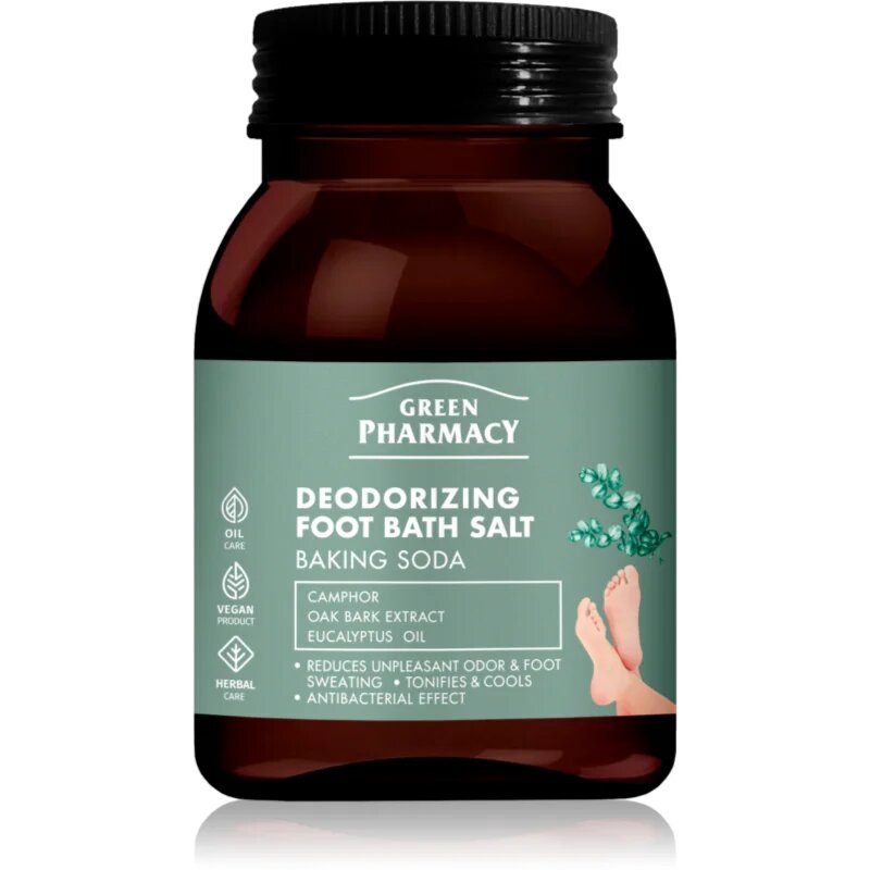 Green Pharmacy Foot Care Deodorizing Foot Bath Salt fürdősó lábakra 400 g