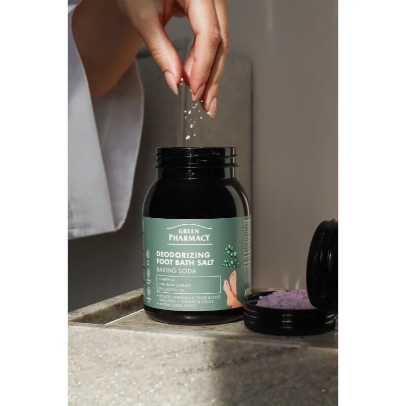 Green Pharmacy Foot Care Deodorizing Foot Bath Salt fürdősó lábakra 400 g