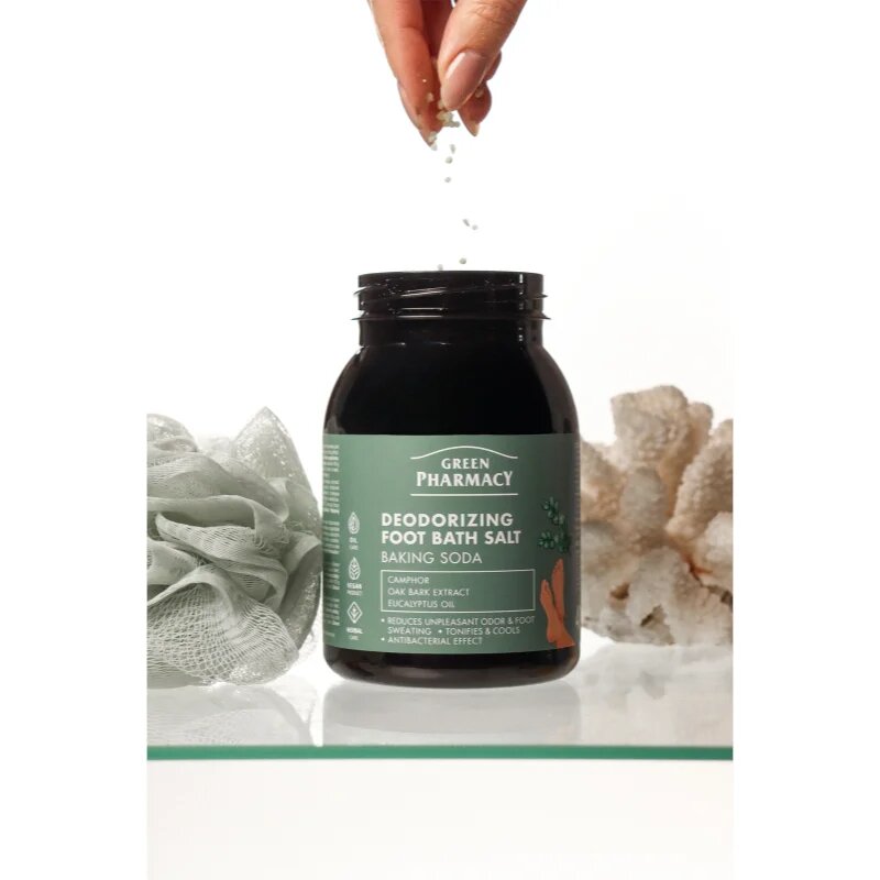 Green Pharmacy Foot Care Deodorizing Foot Bath Salt fürdősó lábakra 400 g
