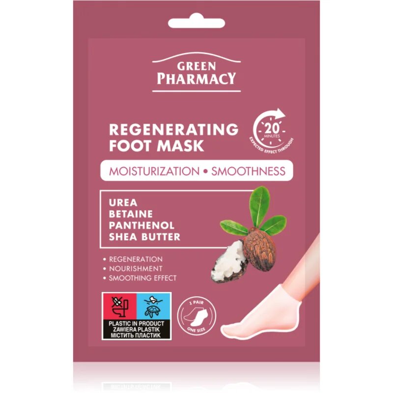 Green Pharmacy Foot Care Regenerating Foot Mask regeneráló maszk lábakra 2x13 ml