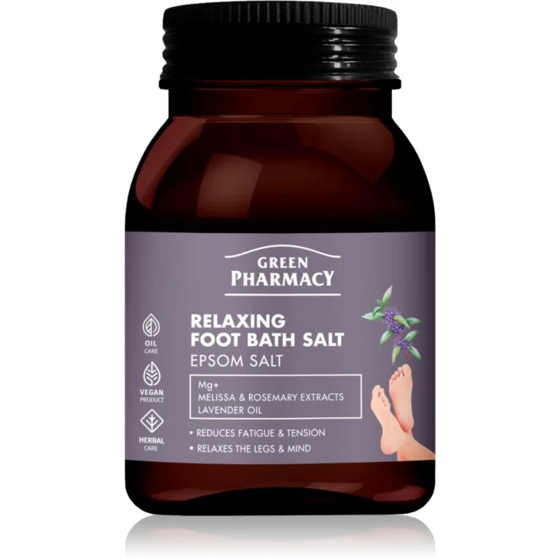 Green Pharmacy Foot Care Relaxing Foot Bath Salt relaxáló fürdősó lábakra 400 g