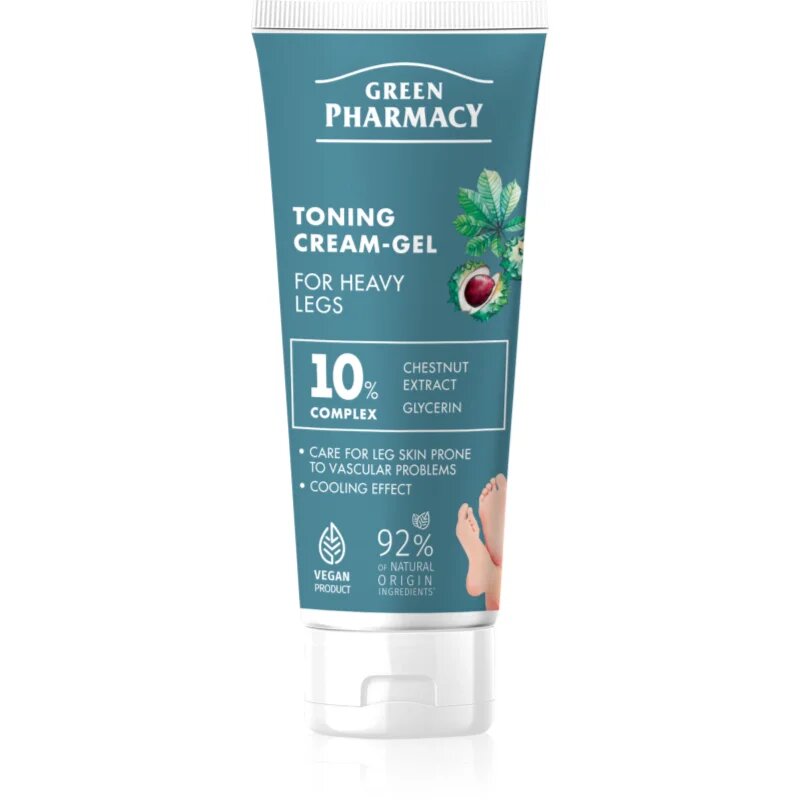 Green Pharmacy Foot Care Toning Foot Cream-Gel For Heavy Legs lábkrém 75 ml