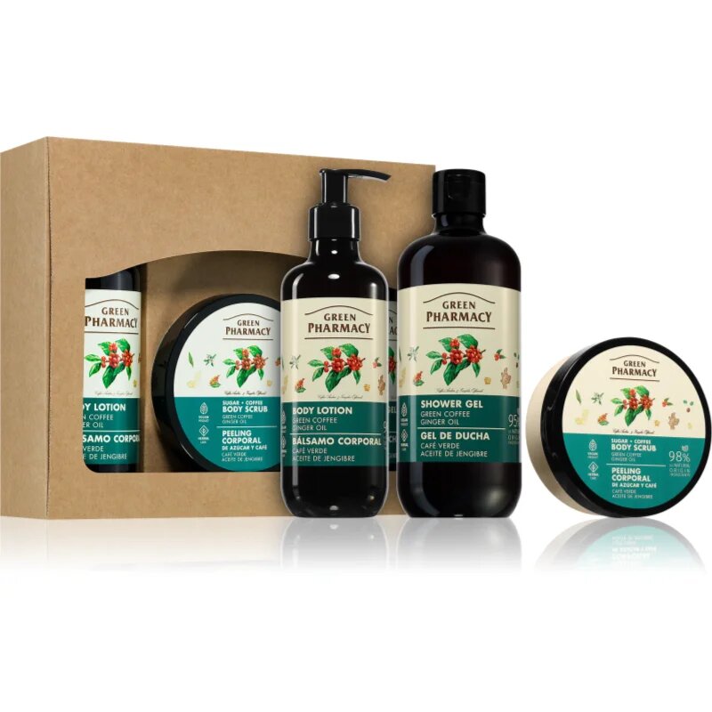 Green Pharmacy Green coffee & Ginger Oil SET ajándékszett