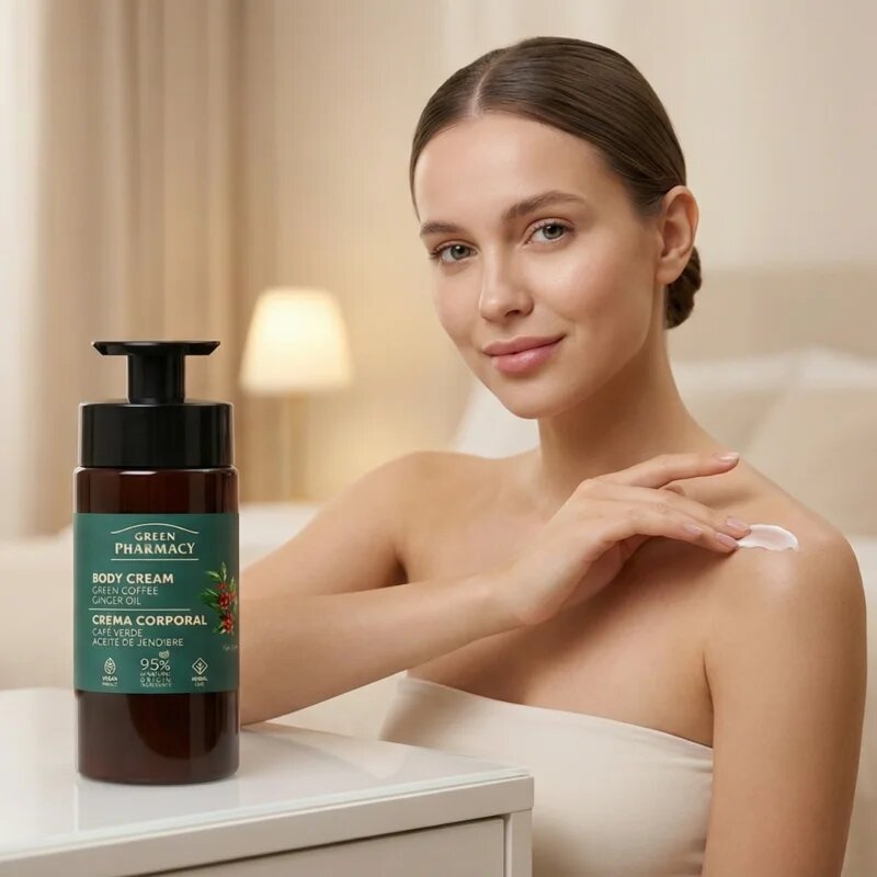 Green Pharmacy Green Coffee & Ginger Oil testápoló krém 739 ml