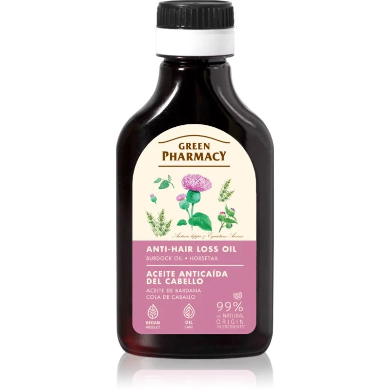 Green Pharmacy Horsetail Burdock Oil bojtorján olaj hajhullás ellen 100 ml