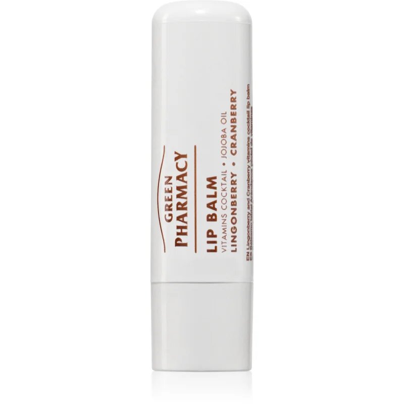 Green Pharmacy Lingonberry and Cranberry Lip Balm tápláló szájbalzsam 3.6 ml