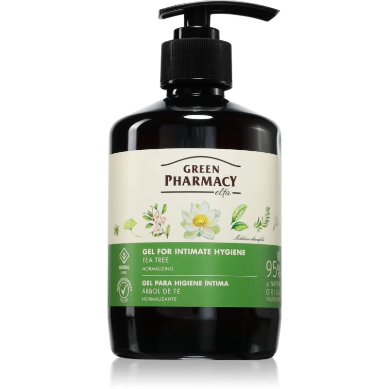 Green Pharmacy Marigold & Tea Tree Gel for Intimate Hygiene gél intim higiéniára 370 ml