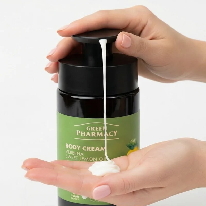 Green Pharmacy Verbena & Sweet Lemon Oil testápoló krém 739 ml