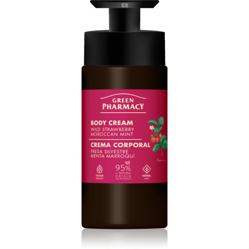 Green Pharmacy Wild Strawberry & Moroccan Mint Oil testápoló krém 739 ml
