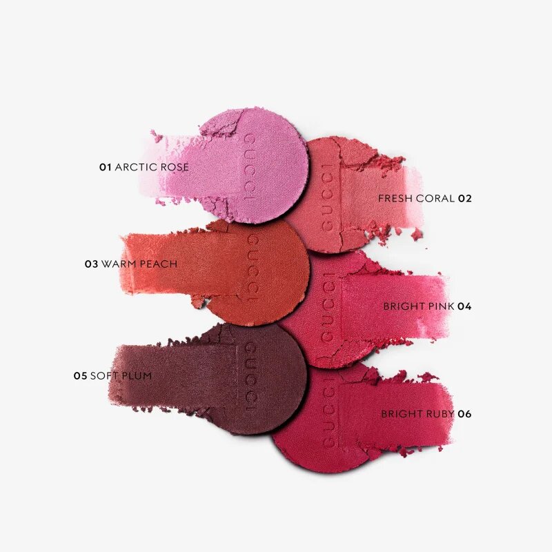 Gucci Beauty Glow Blush kompakt arcpirosító árnyalat 01 Arctic Rose 5.5 g