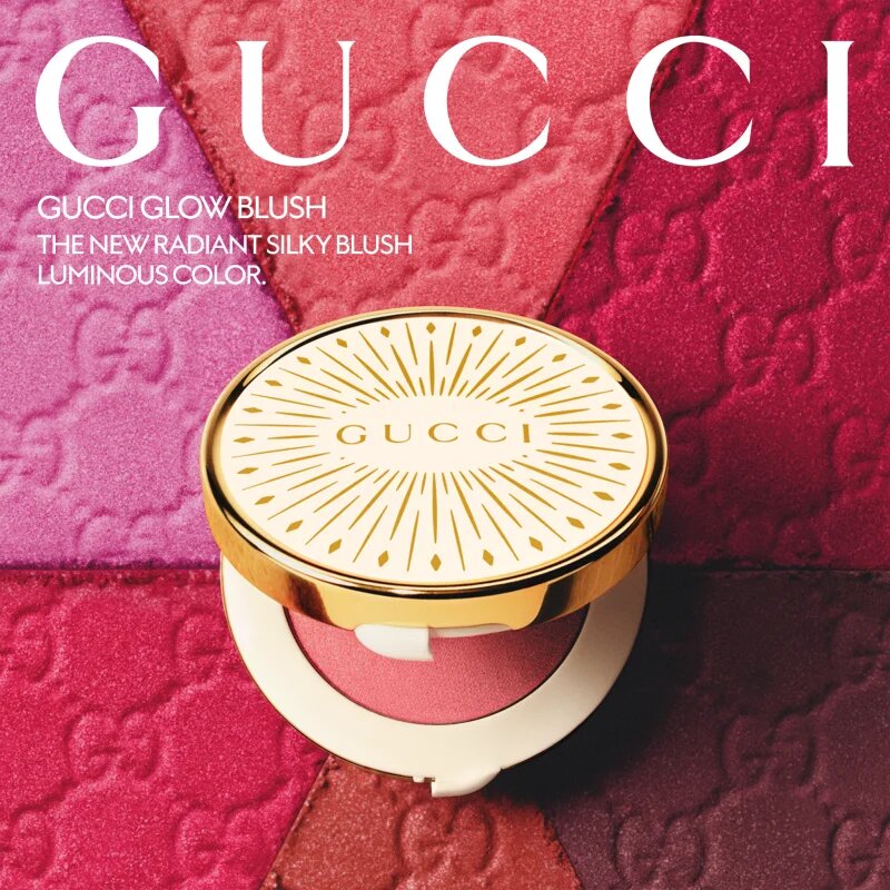 Gucci Beauty Glow Blush kompakt arcpirosító árnyalat 02 Fresh Coral 5.5 g