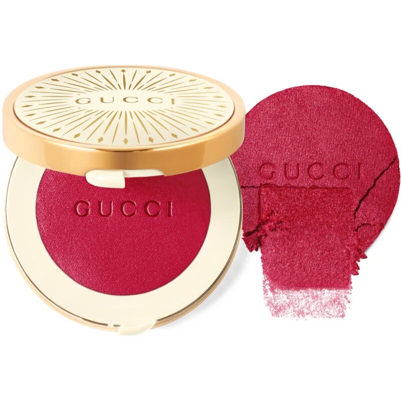 Gucci Beauty Glow Blush kompakt arcpirosító árnyalat 06 Bright Ruby 5.5 g