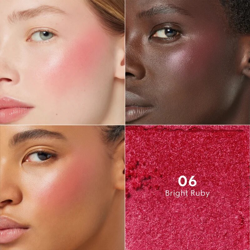 Gucci Beauty Glow Blush kompakt arcpirosító árnyalat 06 Bright Ruby 5.5 g