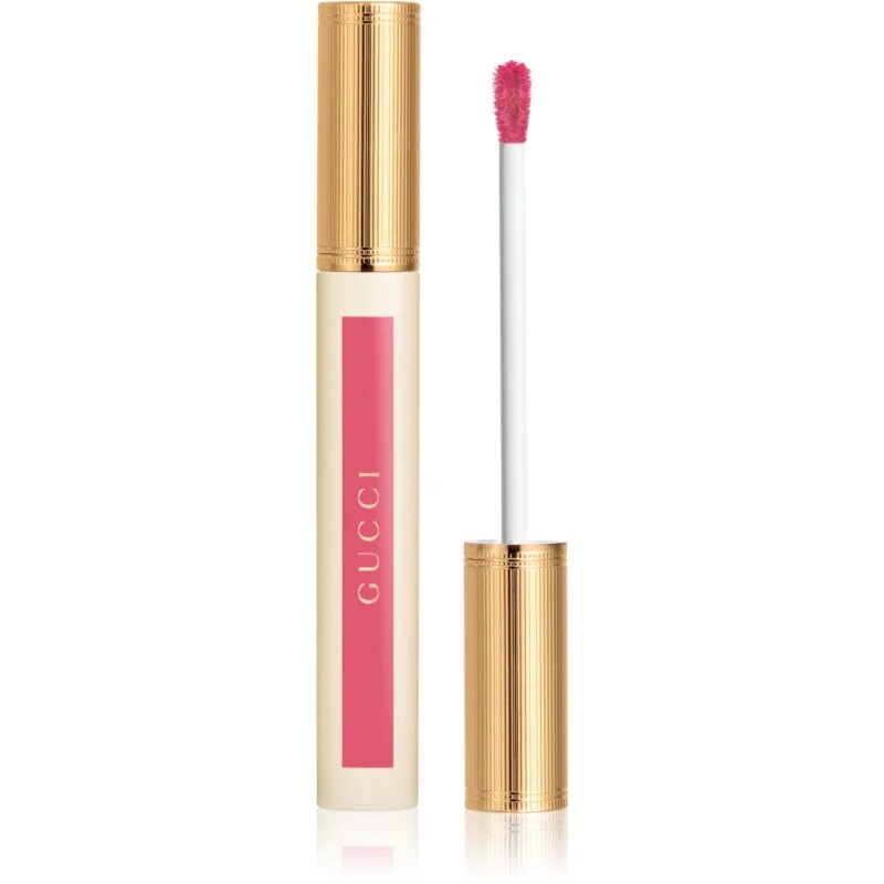 Gucci Beauty Glow Oil-In-Water Tint Liquid Lipstick fényes hidratáló folyékony rúzs árnyalat 415 Clara Pink 6.5 ml