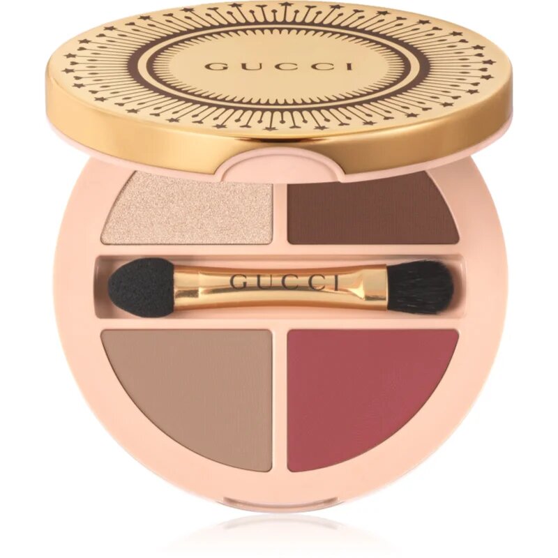 Gucci Beauty Palette de Beauté Quatuor multifunkcionális smink a szemre az ajkakra és az arcra árnyalat 01 Summerina Brown 6.1 g