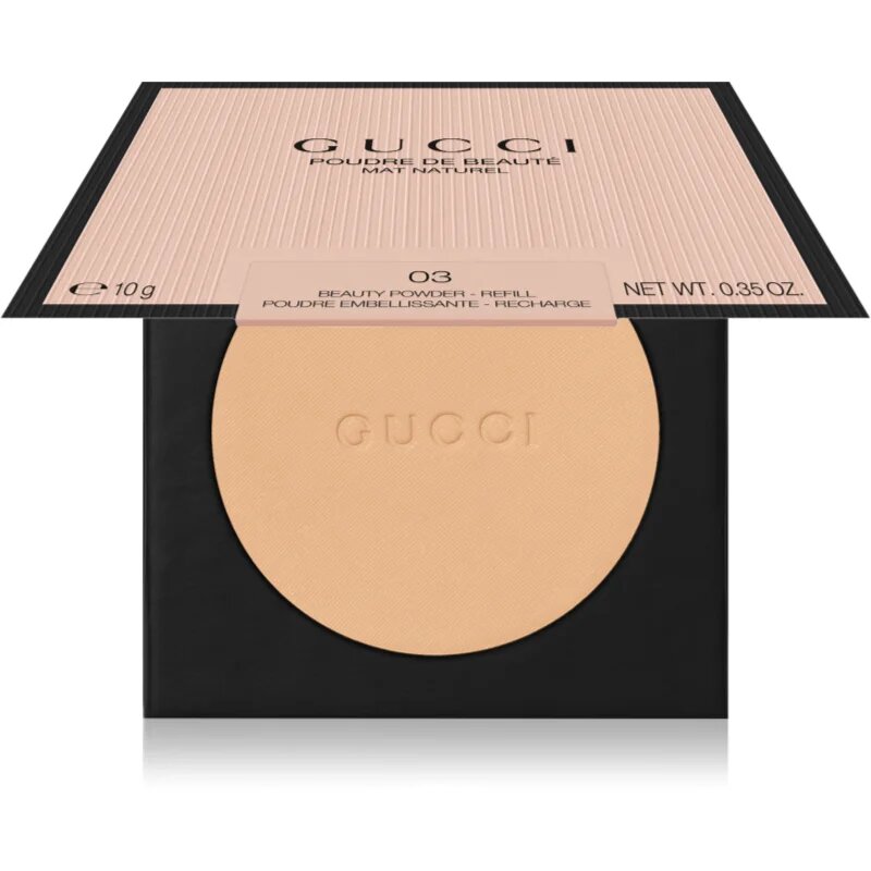 Gucci Beauty Poudre De Beauté Matte Powder mattító púder utántöltő árnyalat 03 10 g