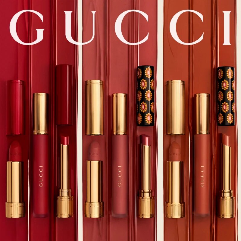 Gucci Beauty Rouge à Lèvres Matte Lipstick mattító folyékony rúzs árnyalat 413 Cornelia Pink 6.5 ml