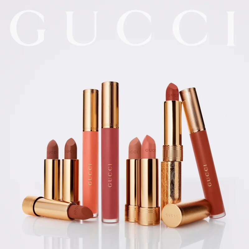 Gucci Beauty Rouge à Lèvres Satin Lipstick selyem rúzs árnyalat 221 Mina Light Pink 3.5 g