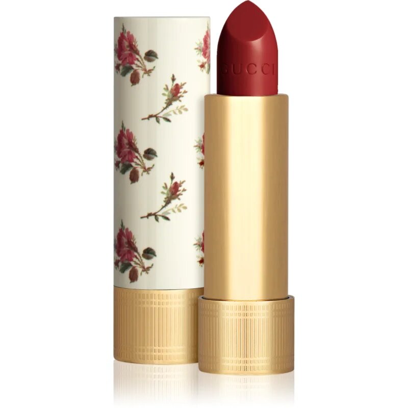 Gucci Beauty Rouge à Lèvres Voile fényes ajakrúzs árnyalat 502 Eadie Scarlet 3.5 g