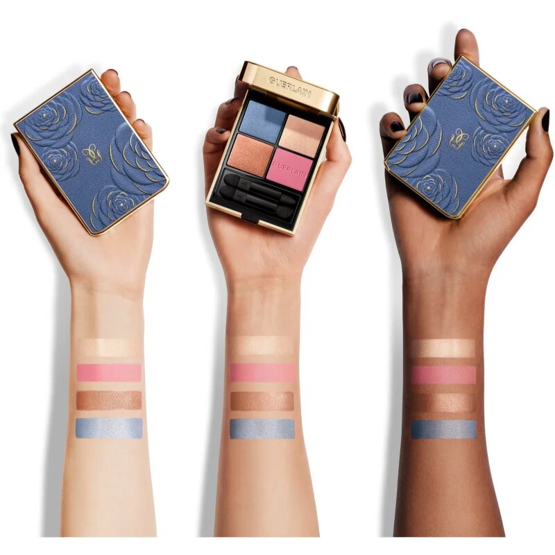 GUERLAIN Blooming Denim Ombres G szemhéjfesték paletta limitált kiadás 396 Denim Blossom 6 g