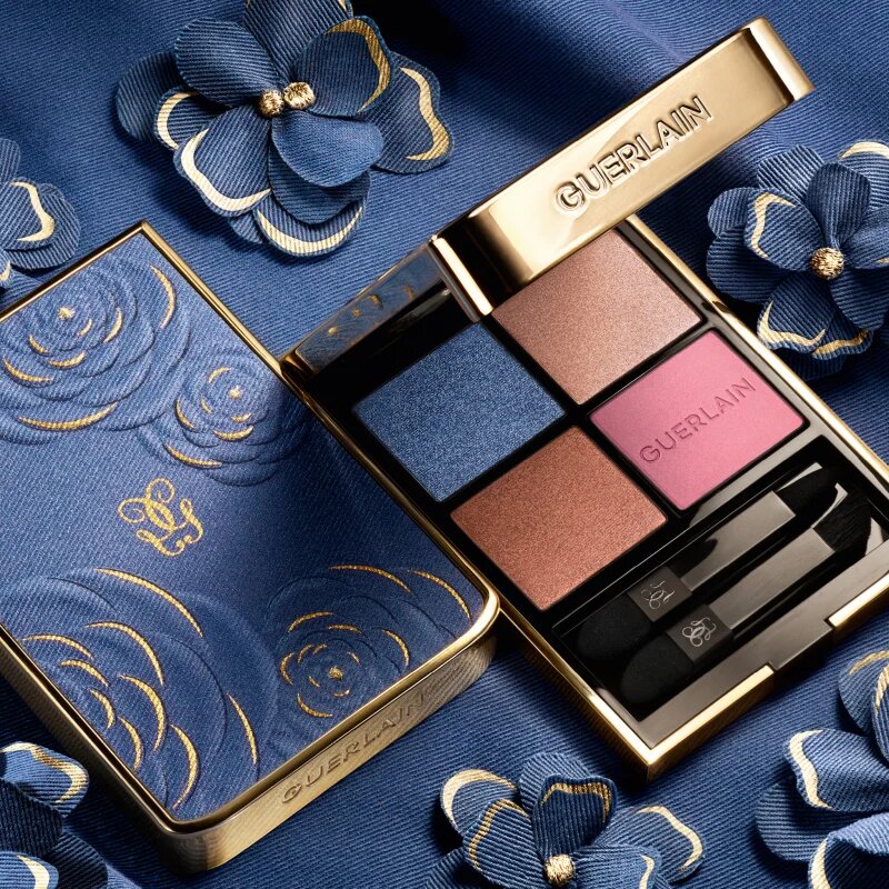 GUERLAIN Blooming Denim Ombres G szemhéjfesték paletta limitált kiadás 396 Denim Blossom 6 g