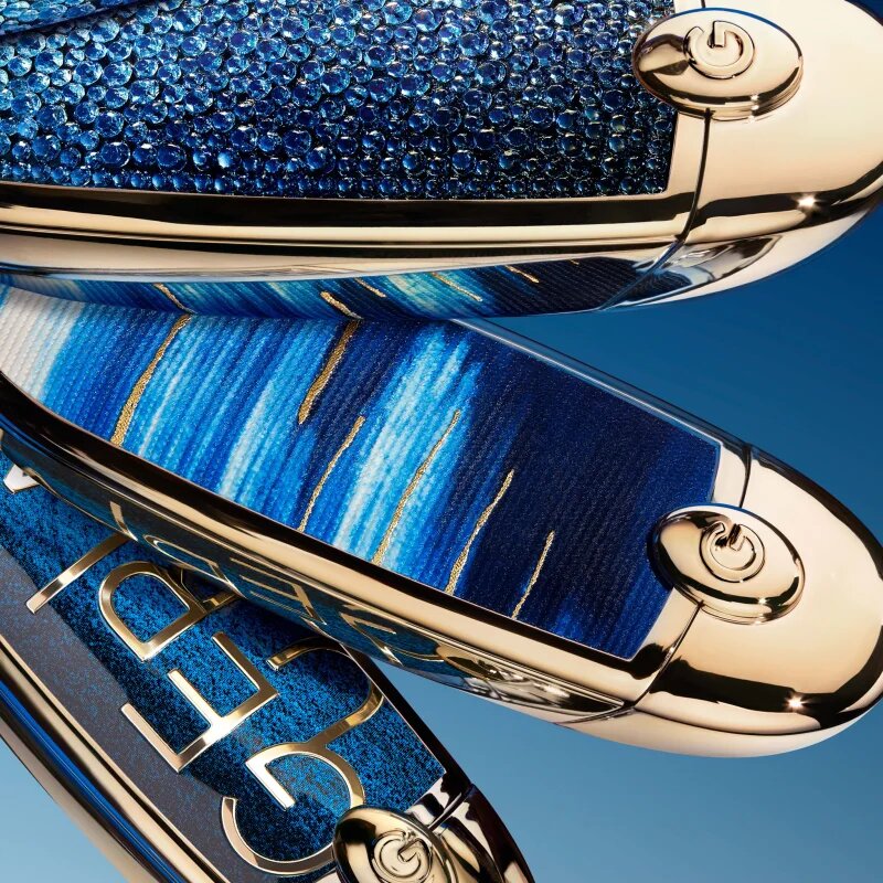 GUERLAIN L'Heure Bleue Double Mirror Jewel Case rúzstok tükörrel Bleu Reverie 1 db