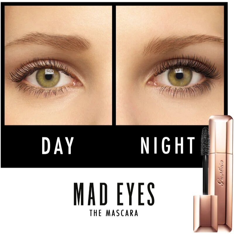 GUERLAIN Mad Eyes Buildable Volume Mascara vizálló szempillaspirál a dús pillákért árnyalat 01 Mad Black 8.5 ml
