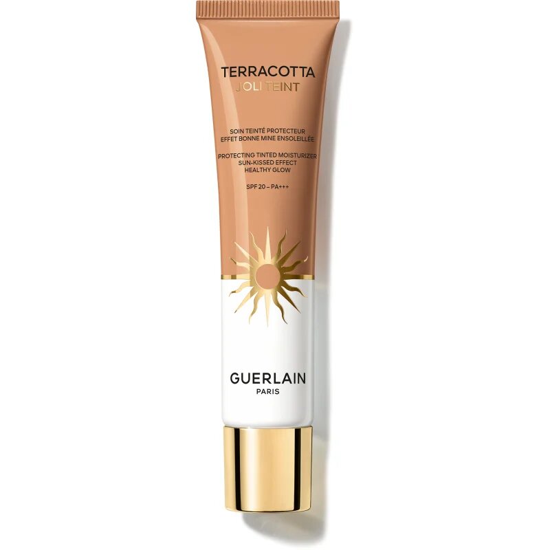 GUERLAIN Terracotta Joli Teint Protecting Tinted Moisturizer élénkítő make-up a természetes hatásért SPF 20 árnyalat 30 Sunwarm 30 ml