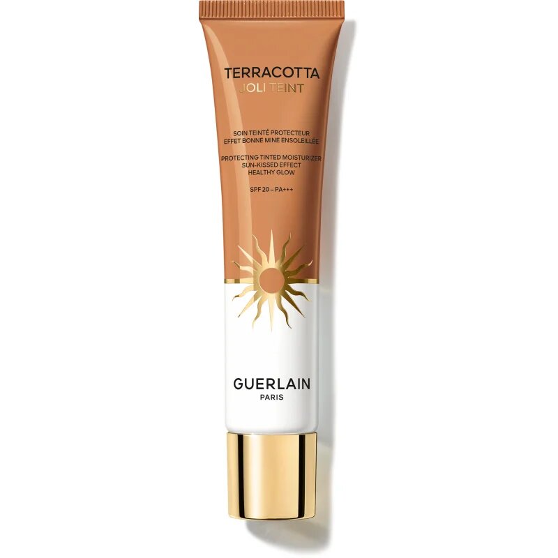GUERLAIN Terracotta Joli Teint Protecting Tinted Moisturizer élénkítő make-up a természetes hatásért SPF 20 árnyalat 40 Amber 30 ml