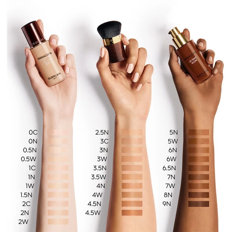 GUERLAIN Terracotta Le Teint Glow élénkítő folyékony make-up természetes hatásért árnyalat 35W Warm 35 ml