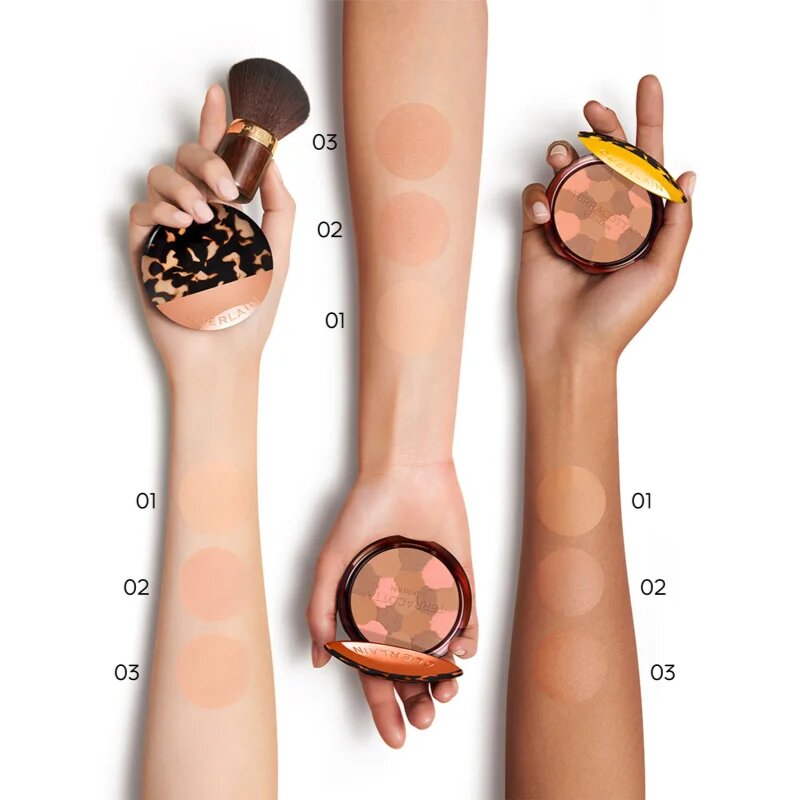 GUERLAIN Terracotta Light élénkítő bronzosító púder limitált kiadás árnyalat 03 Medium Warm 10 g