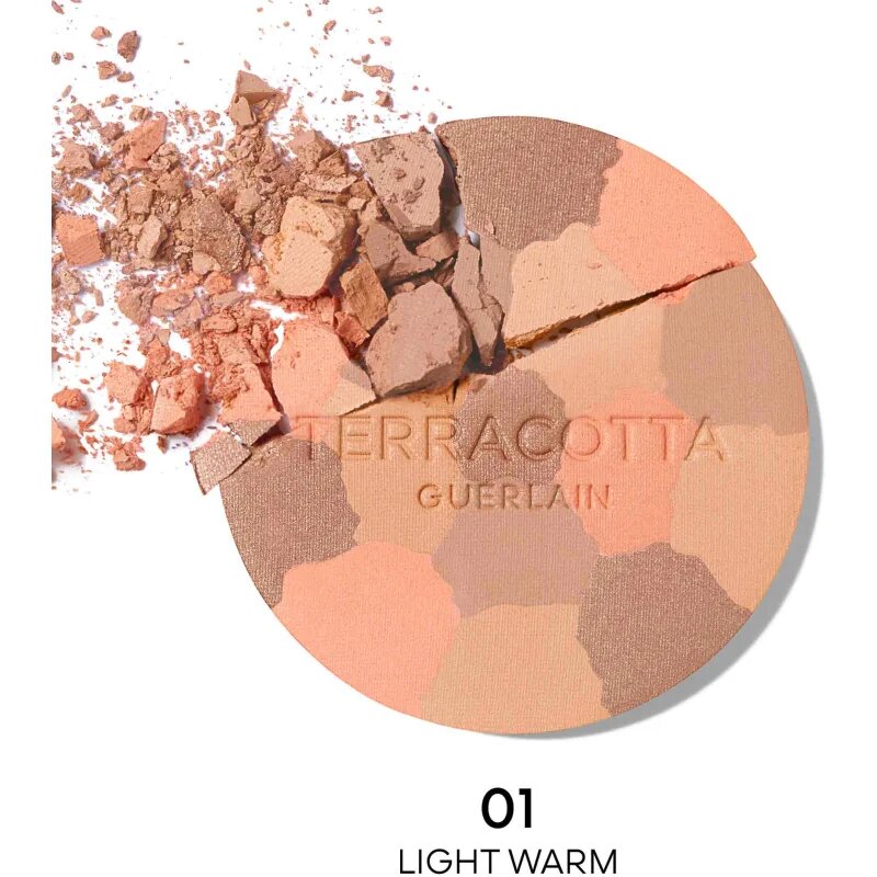 GUERLAIN Terracotta Light élénkítő bronzosító púder utántölthető árnyalat 01 Light Warm 10 g