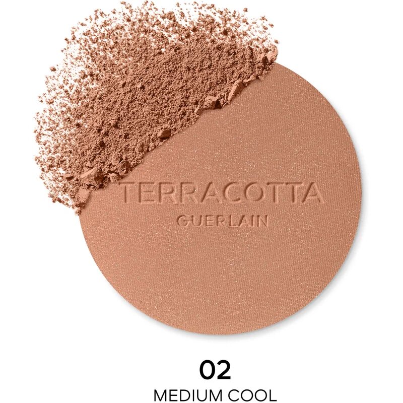 GUERLAIN Terracotta Original bronzosító púder utántölthető árnyalat 02 Medium Cool 85 g