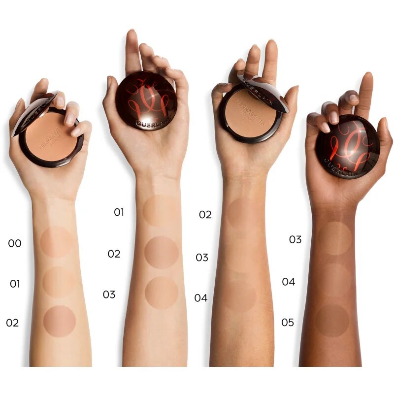 GUERLAIN Terracotta Original bronzosító púder utántölthető árnyalat 02 Medium Cool 85 g