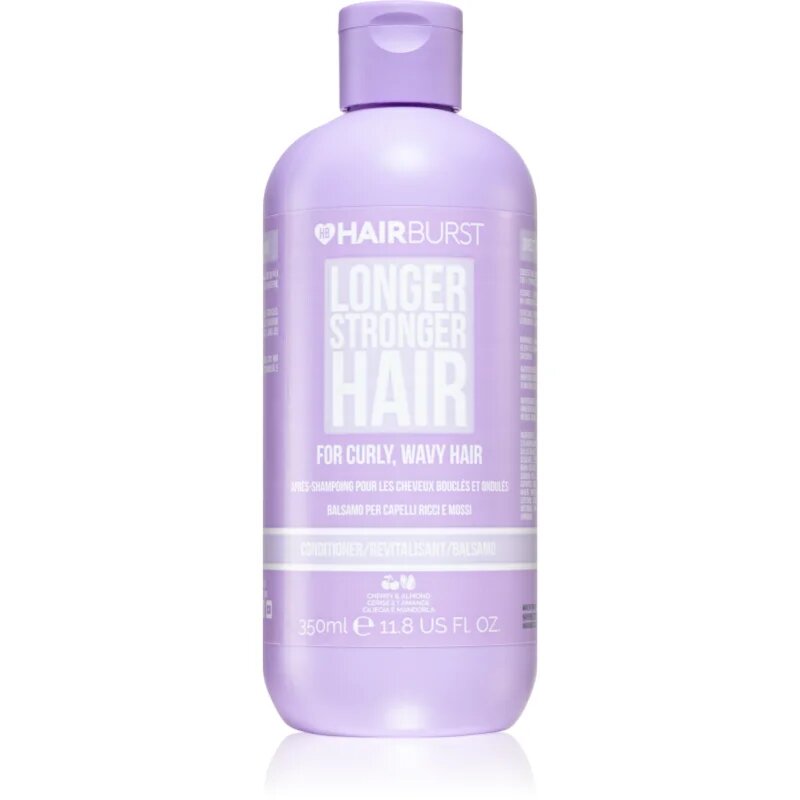 Hairburst Longer Stronger Hair Curly Wavy Hair hidratáló kondicionáló a hullámos és göndör hajra 350 ml
