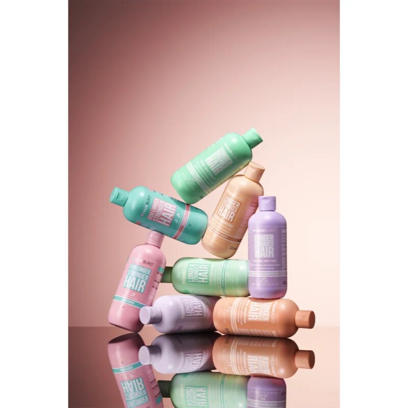 Hairburst Longer Stronger Hair Curly Wavy Hair hidratáló sampon a hullámos és göndör hajra 350 ml