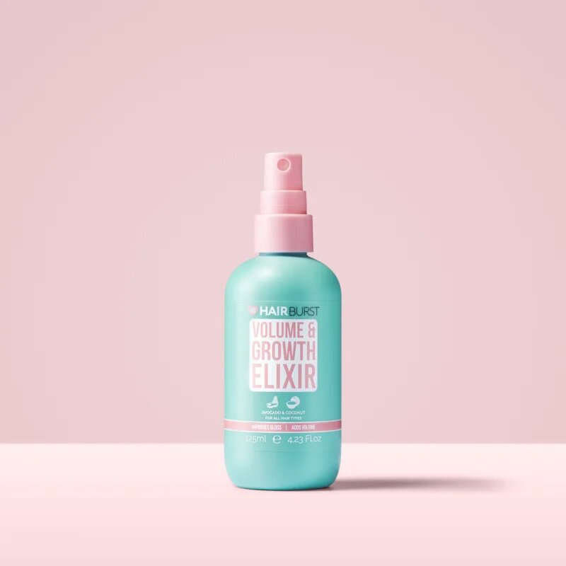 Hairburst Volume & Growth Elixir spray a dús hajért a haj növekedéséért és megerősítéséért a hajtövektől kezdve 125 ml