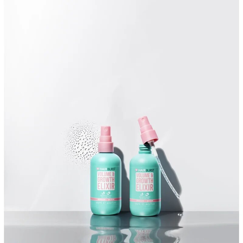 Hairburst Volume & Growth Elixir spray a dús hajért a haj növekedéséért és megerősítéséért a hajtövektől kezdve 125 ml