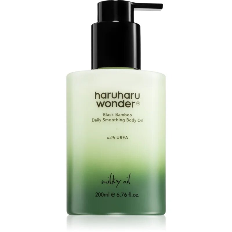 Haruharu Wonder Black Bamboo Daily Smoothing Body Oil bársonyos testolaj tápláló hatással 200 ml