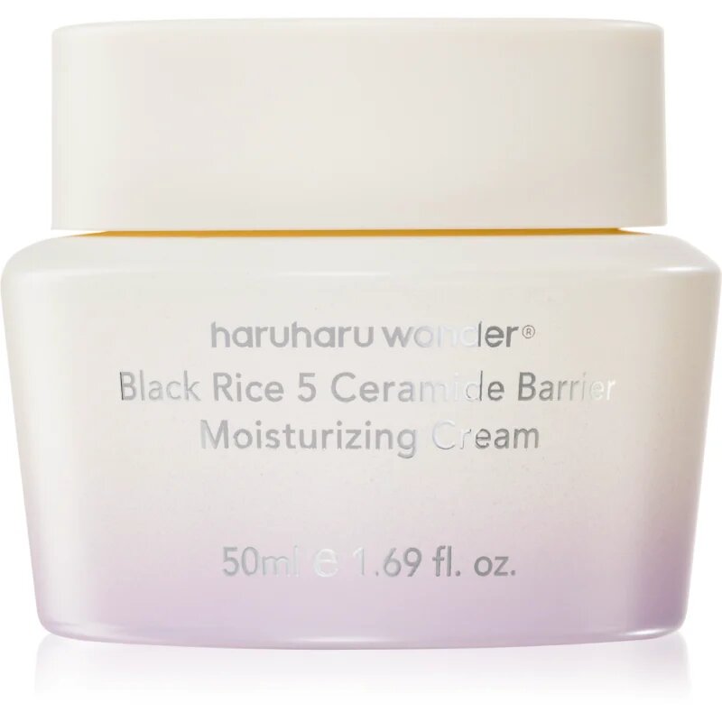 Haruharu Wonder Black Rice 5 Ceramide Barrier Moisturizing Cream intenzíven tápláló krém a bőrréteg megújítására 50 ml