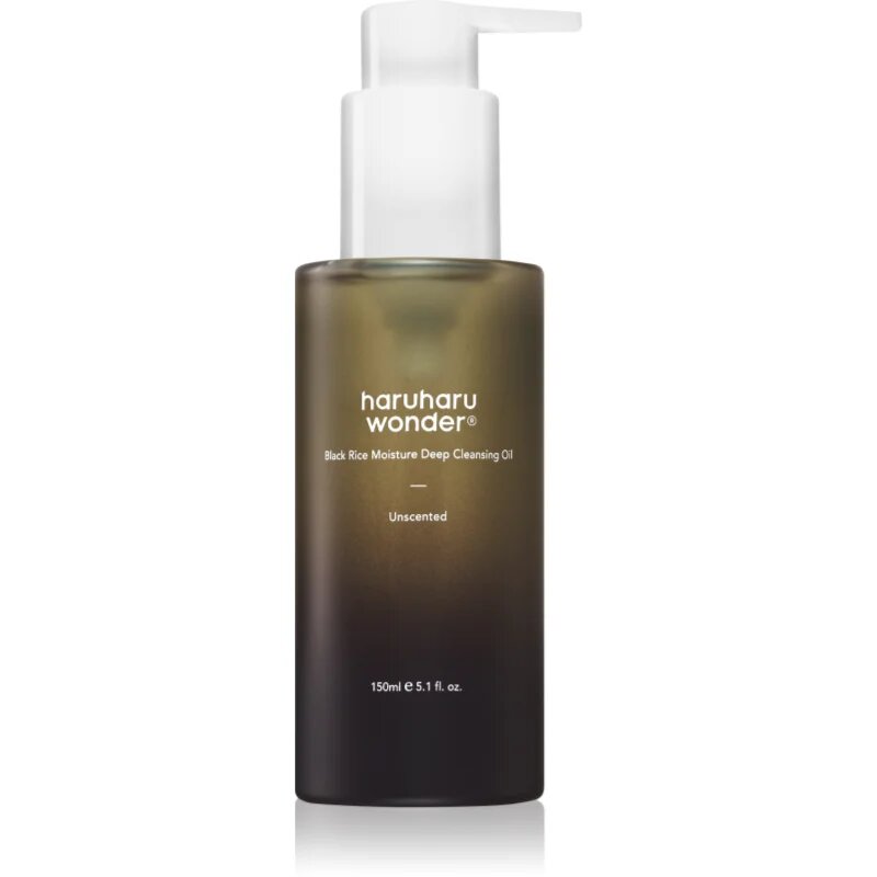 Haruharu Wonder Black Rice Moisture tisztító és sminklemosó olaj az érzékeny és intoleráns bőrre 150 ml
