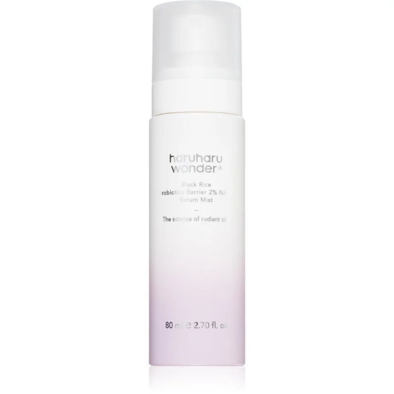 Haruharu Wonder Black Rice Probiotics Barrier NAD+ Serum Mist megújító arcszérum spray -ben 80 ml