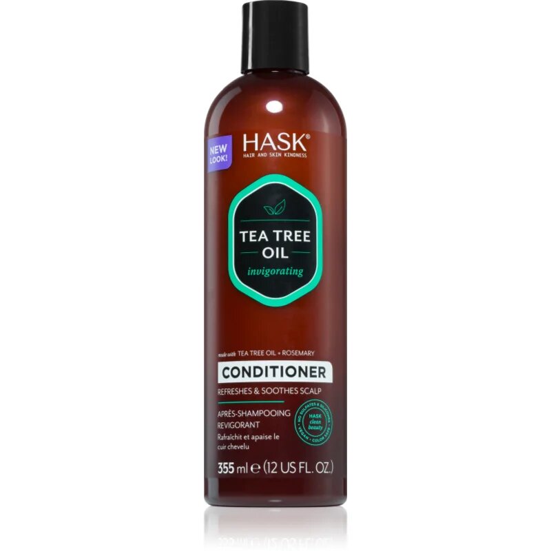 HASK Tea Tree Oil & Rosemary frissítő kondicionáló száraz viszkető fejbőrre 355 ml