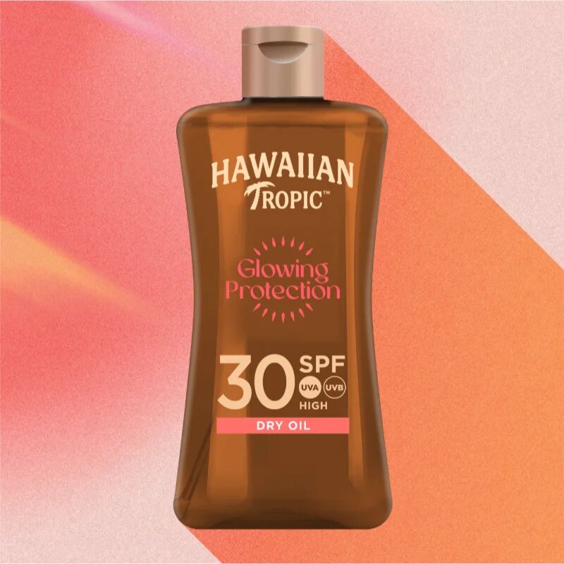 Hawaiian Tropic Glowing Protection Dry Oil száraz olaj napozáshoz SPF 30 100 ml