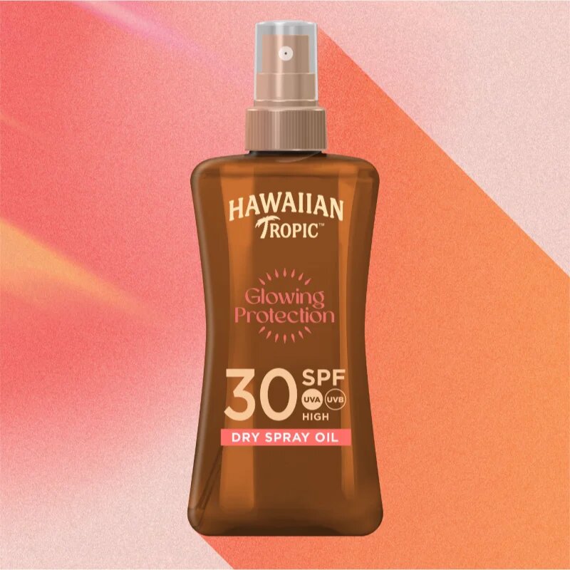 Hawaiian Tropic Glowing Protection napozó átlátszó permet SPF 30 200 ml