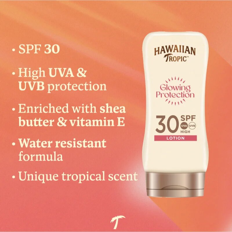 Hawaiian Tropic Glowing Protection Sunscreen Lotion napozótej SPF 30 170 ml