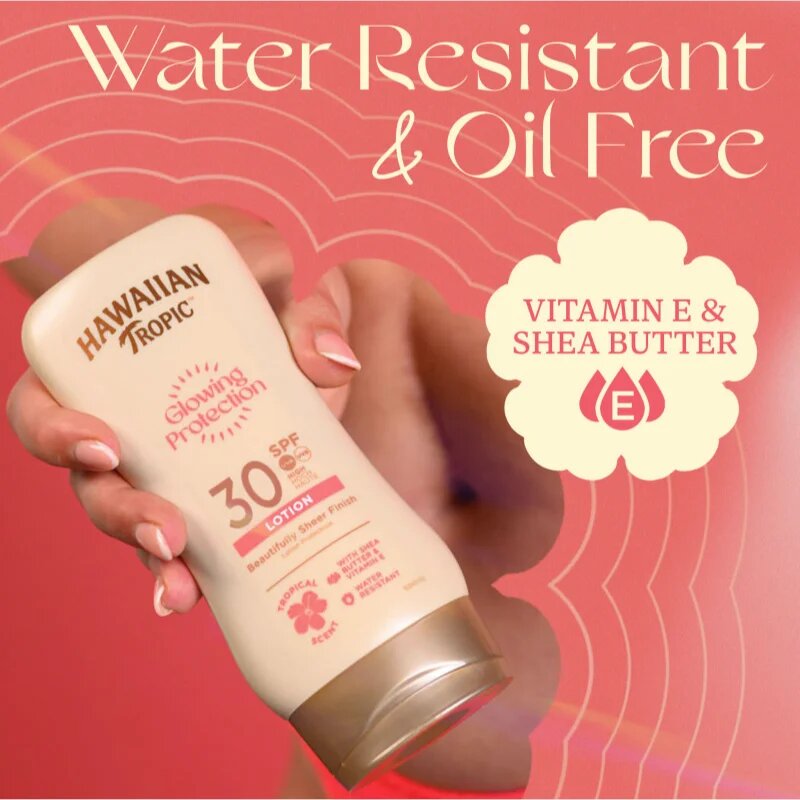 Hawaiian Tropic Glowing Protection Sunscreen Lotion napozótej SPF 30 170 ml